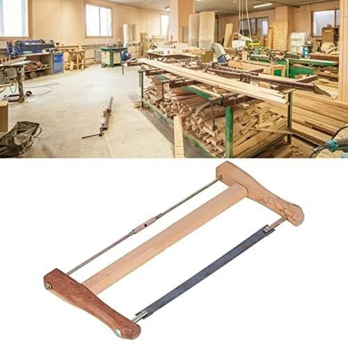 Una sega for legno - Sega a telaio da 400 mm for tagli di precisione del legno | Strumento di falegnameria artigianale | Lama di ricambio compatibile con lame for seghetto alternativo(Small size (400m