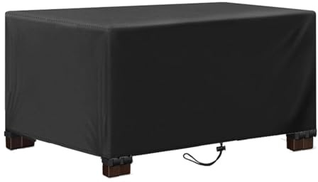 IUCUHE 200 x 90 x 45 cm/längd x bredd x höjd utomhus möbelöverdrag fyrkantig/rektangel, vindtäta trädgårdsmöbler, slitstarkt oxfordtyg uteplats set för rotting soffset, bordsstolar