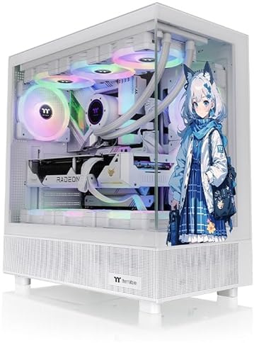 Custom Gaming PC, Ryzen 9 5900X, RTX 5060 8GB, 32GB RAM, 1TB SSD, Windows 11 Pro, RGB Lighting, White Case (Ryzen 9 5900x)