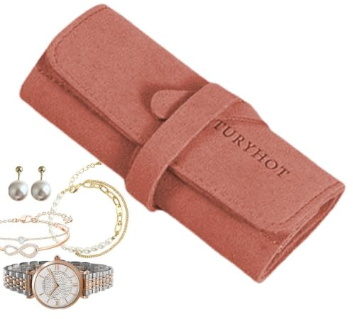 Smyckesrulle för kvinnor,Smyckesförvaringsrulle Örhängen Armband Halsband | kapacitet Smycken Organizer förvaringsväska Lätt hopfällbar utrymmesbesparande förvaringsväska f