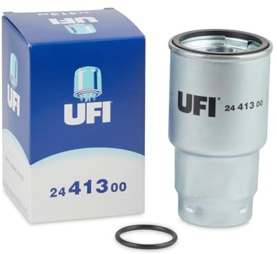 UFI Filters, Filtro Gasolio 24.413.00, Filtro Carburante per Ricambio, Adatto ad Auto, Applicabile su Diversi Modelli Cummins, Mazda, Subaru e Toyota