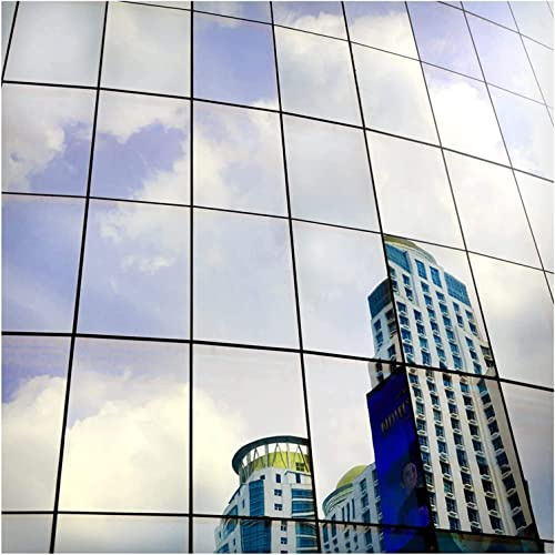 BDF S05 Window Film Daytime Privacy and Heat Control Mirror Silver 5 (Very Dark) - 48in X 12ft