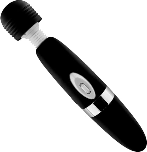 Magic Wand Massagestab - Stärkste Vibrationskraft bei Muskelschmerzen und zur Erholung - 12000 1/min. Stufenlos - Schwarz