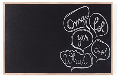 Bi-Office Kreidetafel New Basic, Memoboard mit Natur Kiefernholz Rahmen, 585x385 mm