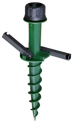 Meinposten Bodenhülse Rasendorn Sonnenschirmhalter Schirmständer Sonnenschirmfuß grün