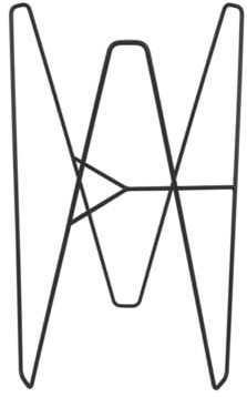 Elho Loft Urban Frame 40 - Living Black - Outdoor - L 32.5 x W 32.5 x H 51.2 cm