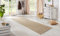 BT Carpet Nature Läufer In- und Outdoor – Schlingen Küchenläufer Rutschfest Flachgewebe Kurzflor Woll-Optik Fineloop Küchenteppich für Flur, Küche, Garten, Terrasse, Badezimmer – Naturbeige, 80x500cm