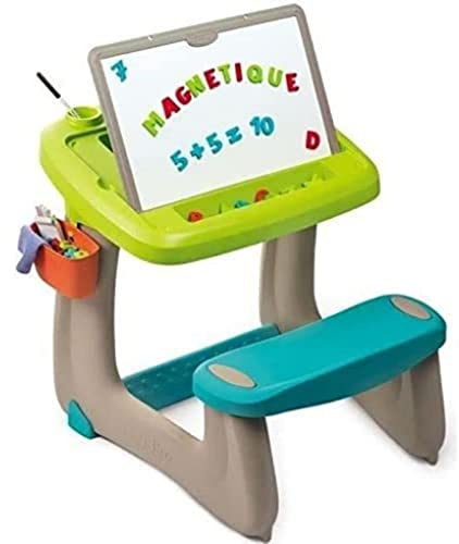 Smoby - Activity Super Banco Scuola, 7600420103, 3 Anni, Magnetico, 80 Accessori Inclusi