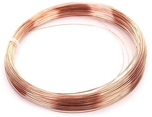 Jonoisax Nackter Kupferdraht Reine Kupferdraht Einzelne Kupferdrahtlänge 20Meter / 65,6Ft Durchmesser,K*2mm