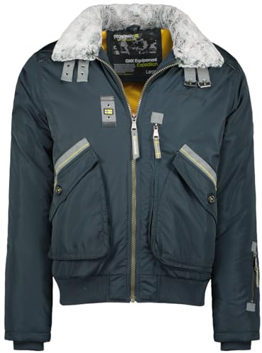 Geographical Norway Cactus Men Veste Coupe Vent Homme Outdoor - Blouson Deperlant Manches Longues Hommes - Manteau Pluie Randonnee Saison Printemps Ete Automne Hiver (Noir L)