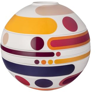 Villeroy & Boch - La Boule Miami, set di stoviglie in porcellana, set di 7 pezzi per due persone, porcellana Premium, lavabile in lavastoviglie, utilizzabile nel microonde, multicolore
