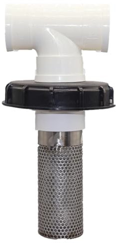 Filtre d'entrée de tuyau, filtre à eau pour tonneau de pluie | Couvercle en maille pour réservoir d'eau de gallon - Embout de tuyau de filtre pour seau de pluie pour feuilles mortes