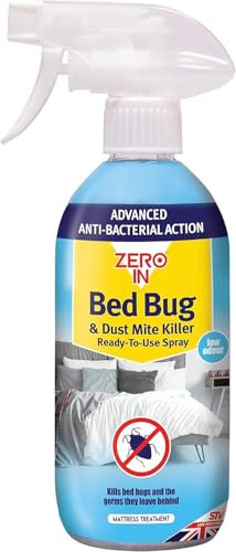 UKDeals Direct® Bed Bug Trap 5-Pack Ready-to-Use, Poison-Free Treatment Bug Detector Monitors Infestation, 500ml RTU Spray (1 x Bed Bug Spray 500ml)