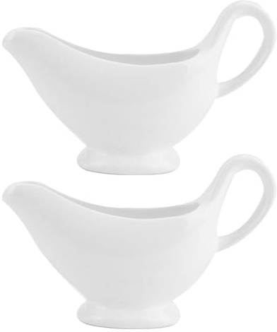 GALPADA 2 Stück soßEnschäLchen Aus Keramik Mit Griff Saucier Boote FüR soßEn Dressings Und GewüRze SpüLmaschinenfest Ideal FüR KüChe Restaurant Und Party