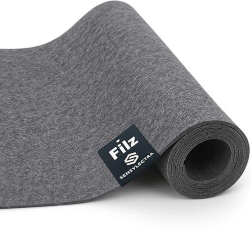 Sensylectra filttyg filtrulle, filt metervara 30 cm x 300 cm, fickfilt dekorativ filt filt, filtmatta, 2 mm filtmattor, pysselfilt för gör-det-själv förvaringsväska filtunderlägg lapptäcke (mörkgrå)