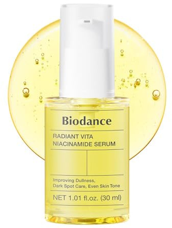 BIODANCE Radiant Vita Niacinamide Serum - Siero Viso Illuminante e Anti-Macchie con Vitamina C - Effetto Filter Glow per Pelli Sensibili, Skin Care Coreana - 30ml (1.01 fl. oz.)