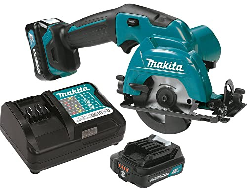 Makita SH02R1-R 12V MAX CXT Brushless Lithium-Ion 3-3/8 in. Cordless Circular Saw Kit (2 Ah) (Renewed)