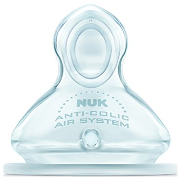 NUK - 2 Sauger First Choice, Größe 1 (0—6 Monate), Piercing Lait M
