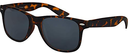 Balinco Gafas de sol UV400 CAT 3 CE Caucho - con bisagra de muelle para hombres y mujeres (leo - smoke)