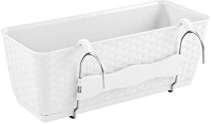 Terra Blumenkasten Ratolla Set 50 cm, weiß