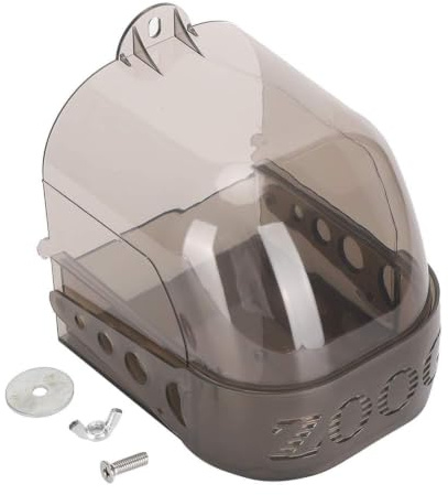 Bañera para pájaros, jaula para pájaros colgante, bañera, caja de ducha de plástico para pájaros, caja de alimentación multifunción para loros grises y negros