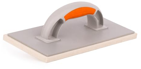 Mivos Planche à Râper en Plastique 280 x 140 mm avec Revêtement en Feutre 10mm - Taloche à Joints, Taloche en Feutre pour Plâtre avec Poignée Bi-Composant - Platoir à Jointer 10 mm - Fabriqué en UE