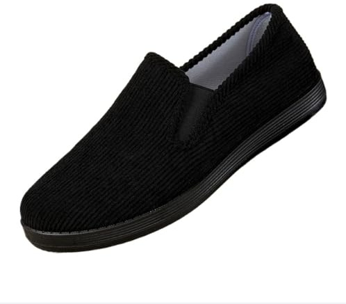 Unisex Traditional Chinese Martial Arts Shoes, Lightweight Tai Chi Slip-On Sneakers with Rubber Sole (1 44)