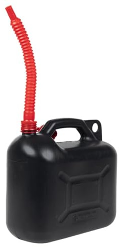 Générique Bidon d'essence avec Bec Flexible 3 pcs Noir 10 L Plastique,Jerricans,2.66KG-155046
