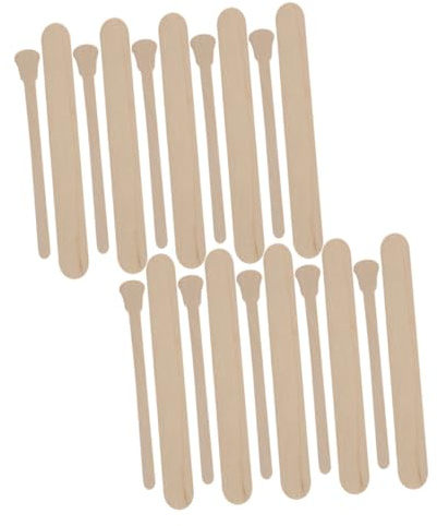ERINGOGO Bâtonnets D'épilation en Bois 100 Pcs Petits et Grands, Applicateurs de Cire Multifonctions, Accessoires Sûrs en Bois pour Épilation Visage et Corps, Usage Professionnel et Personnel