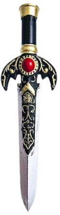 Qectial Corta Falsa para Cosplay, Juego de rol, Caballero Medieval, Juguete de Artes Marciales, Cuchillo, Juguete para Disfraz, Accesorio para Fiesta, Style B