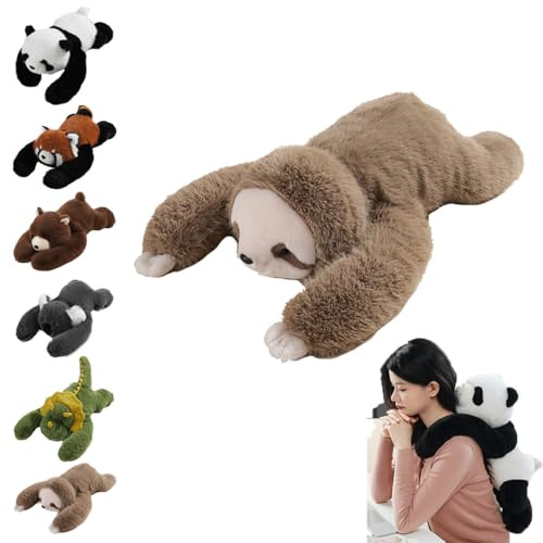 Peluche lestée, Animaux lestés pour Adultes, Coussin lesté pour soulager l'anxiété et favoriser Le Sommeil (Paresseux, 65CM)