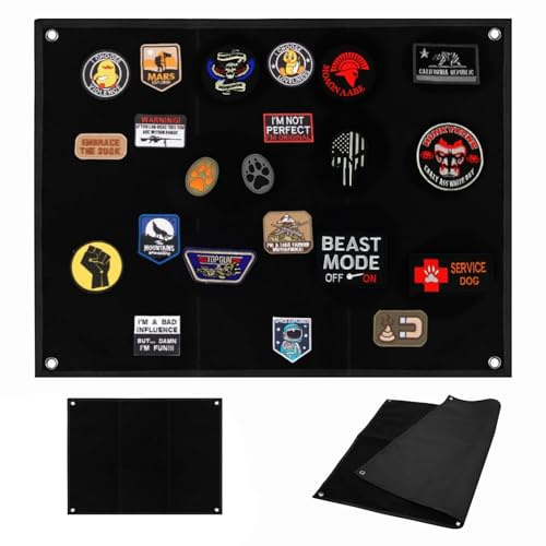 ikBrtaiay 1 adhesivo de pared de , pared de parche con , superficie de , placa de y parches para pizarra de , pizarra táctica con ojales, plegable,