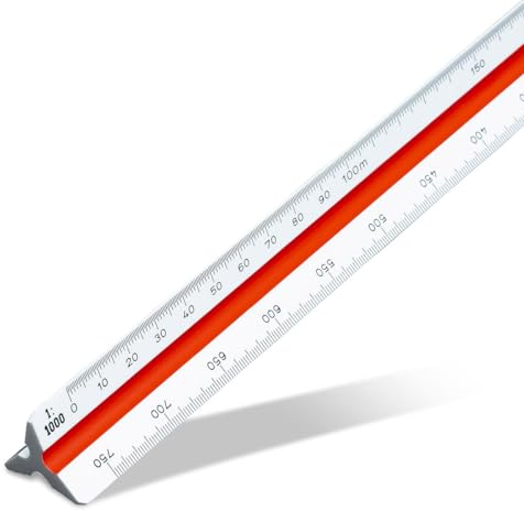 Aristo Triangulär måttstock mätning (plast, 30 cm) vit