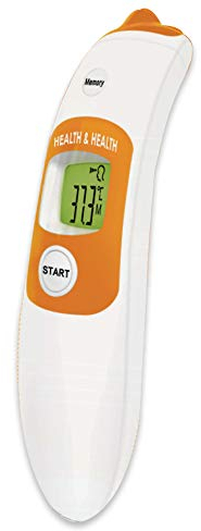 hausleben Kontaktloses Infrarot-Fieberthermometer - sofortige und genaue Messungen für Baby, Erwachsene und Kinder | Stirnthermometer, Raumthermometer, LCD Anzeige