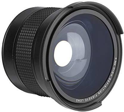 Fdit Lente Gran Angular de Ojo de 0.35x, Interfaz de cámara de 58 mm con porción de Primer Plano Macro de Disparo de 67 mm, Lente de Revestimiento de Carcasa de aleación para cámara SLR DSLR