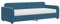 vidaXL Tagesbett, Schlafsofa mit Matratze, Bettsofa Gästebett mit Lattenrost, Sofa Bett für Schlafzimmer Wohnzimmer, Blau 80x200 cm Samt