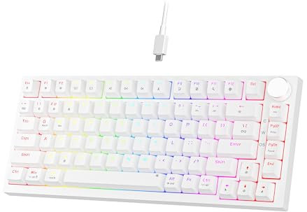 NEWMEN GM326 Mechanical Keyboard,Wired Gaming Keyboard,75% Percent Keyboard