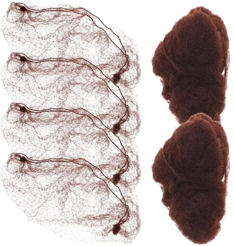 PartyKindom 50stücke Unsichtbare Haarnetze Aus Elastischem Mesh Kaffee Wiederverwendbare Haarnetze Für Einsatz Gastronomie Klinik Und Ballett Komfortabel Und Sicher Für Ganzen Tag