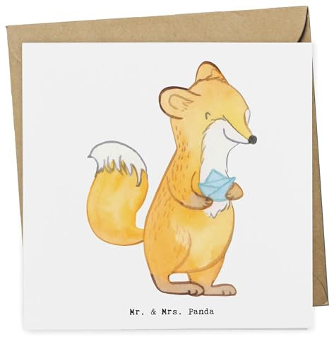 Mr. & Mrs. Panda Deluxe Karte Fuchs Origami - Geschenk, Geburtstags, Basteln, Glückwunsch, Klapp, DIY, Dankeschön, Sportler, Schenken, Hochwertige Klapp, japanische Faltkunst, Hochzeits