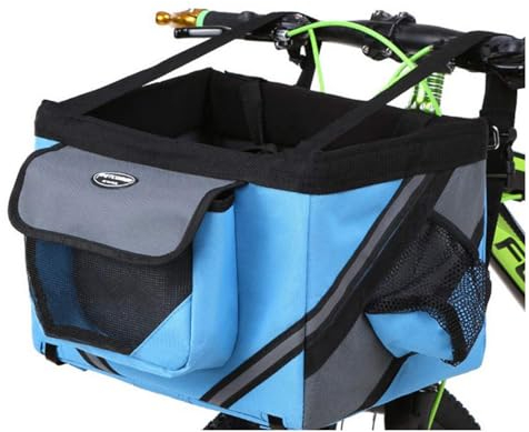 Hundefahrradkorb | Vorne Fahrradkörbe Für Hunde, Haustier Fahrradtasche Reisetasche Korb, Erweiterbarer Weicher Haustier Tragerucksack Welpenfahrradtasche, Fahrradlenker Hundeträger Fahrradtasche