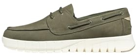 Geox Mocassino da Uomo U Flextride B, Verde Oliva, Taglia 40