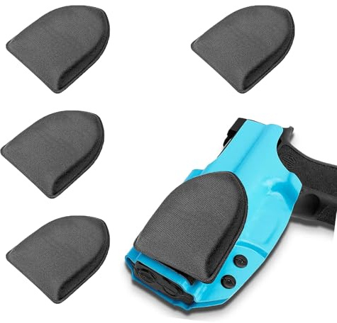 Kit di 4 fondine a cuneo, 2 misure, cuscinetti universali in schiuma per un trasporto nascosto, riduzione della presa regolabile e design anti-stampa, imbottitura in memory foam (altezza 1,3 e 2,3 cm)
