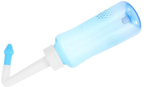 COMPUKAS Bouteille de Rinçage Nasal Portable pour Lavage Sinus Manuel Soulagement Congestion Nasale Nettoyage Complet pour Adultes Hommes Femmes