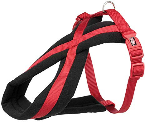 Trixie Premium Harnais de Randonnée, Rouge, XS–S: 30–55 cm/15 mm