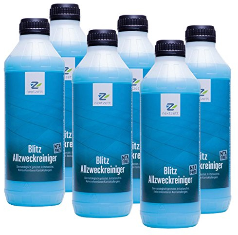 6x Nextzett (ehem. Einszett) Blitz Allzweckreiniger/Blitzreiniger 1000ml