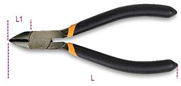 Halvsatinerad sidoklippare med 2 lager av halkfri PVC