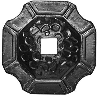 STAL Zaundekoration Zierelement Metallblätter Rosette Zierteil Eisen für ZaunTor (65x65/13x13mm -44.018)