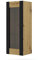 BIM Furniture Glasvitrine MONDI 125 cm Wandschrank Hängeschrank Regale Schrank Artisan Eiche