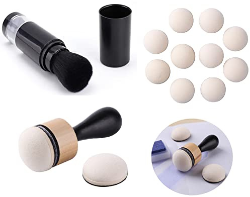 Prägling pulververktyg mini bläckfärger blandning blandning verktyg färg applikator för pensel dekoration glitterpulver, gör-det-själv scrapbooking papperskort tillverkning tillverkning prägling målning återgivning