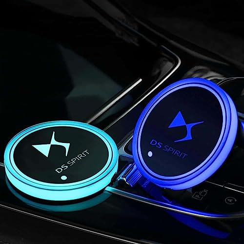 BREAUX Support Gobelet Voiture Dessous Verre,pour DS Spirit DS3 DS4 DS4S DS5 DS 5LS DS6 DS7 Anti-dérapant Porte-gobelet Voiture Support Gobelet Accessoires